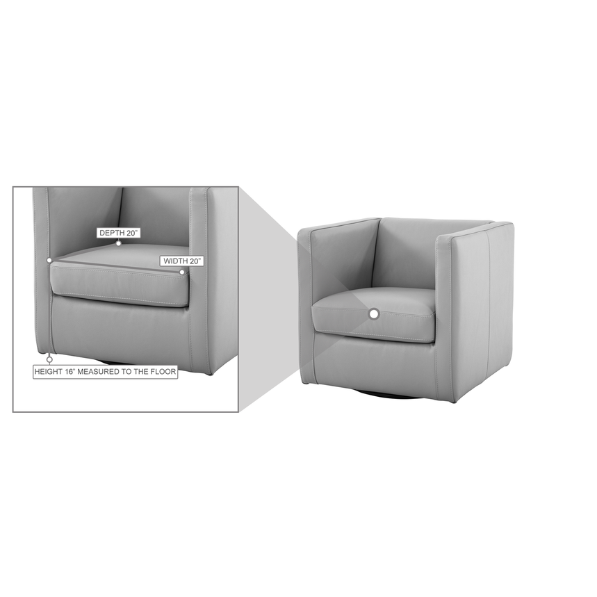 Cute Silver Accent Chair w/2 Pillows  alternate image, 10 of 13 images.