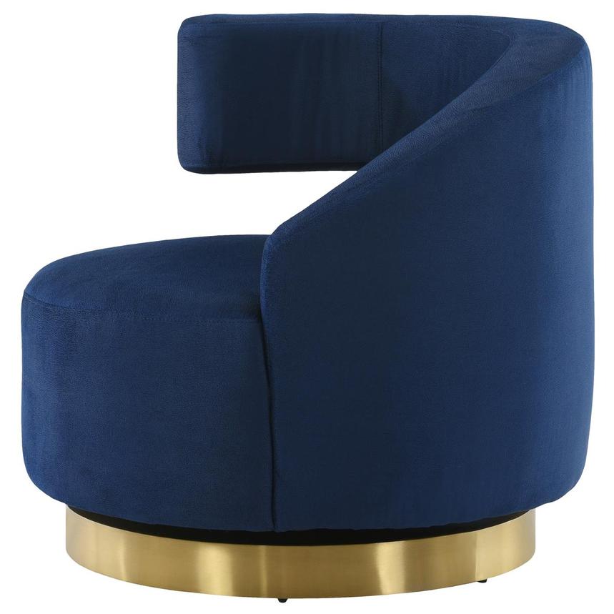 Okru Blue Swivel Chair  alternate image, 2 of 7 images.