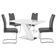 Linden/Lila Gray 5-Piece Dining Set  main image, 1 of 9 images.