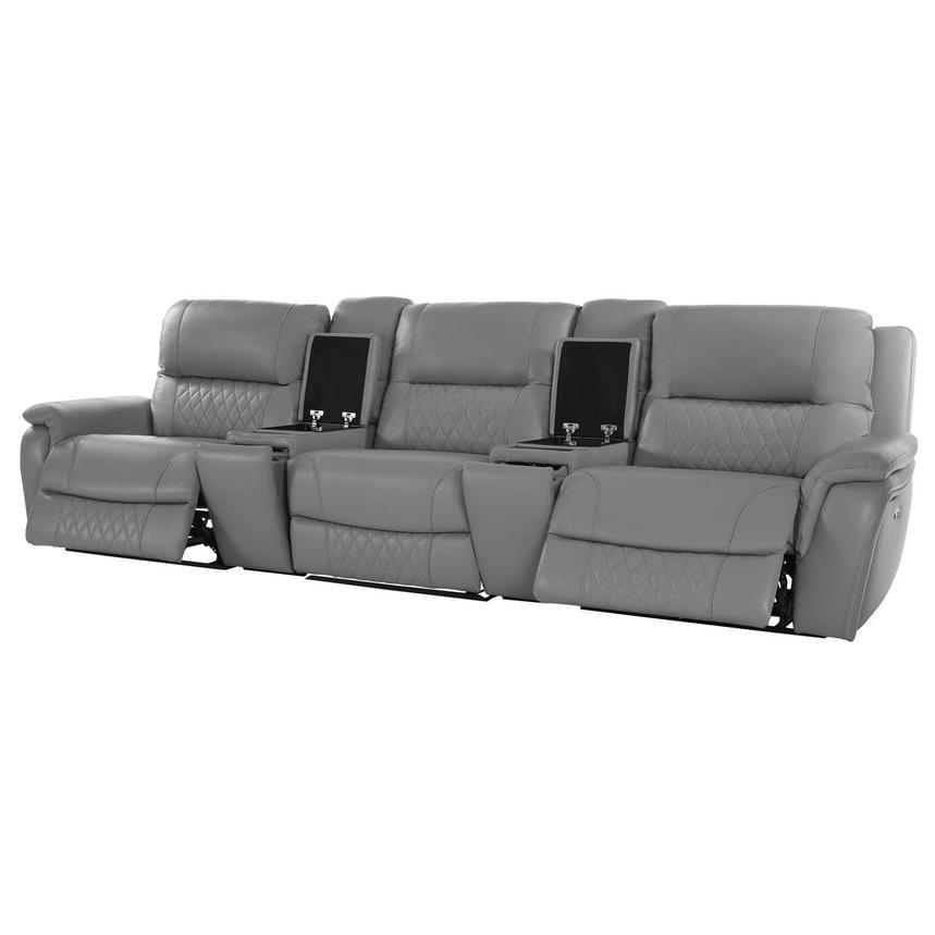 Ivone Home Theater Leather Seating with 5PCS/2PWR alternate image, 3 of 17 images.