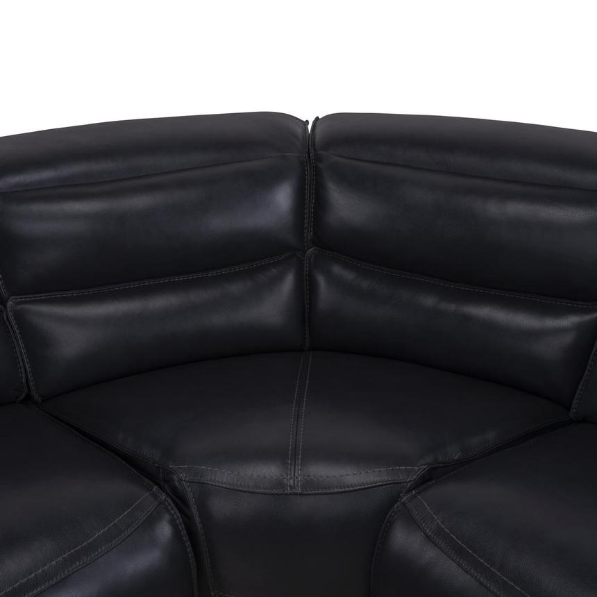 Cosmo II Blueberry Leather Power Reclining Sectional with 6PCS/3PWR  alternate image, 9 of 14 images.