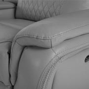 Ivone Leather Power Reclining Sectional with 6PCS/3PWR  alternate image, 13 of 17 images.