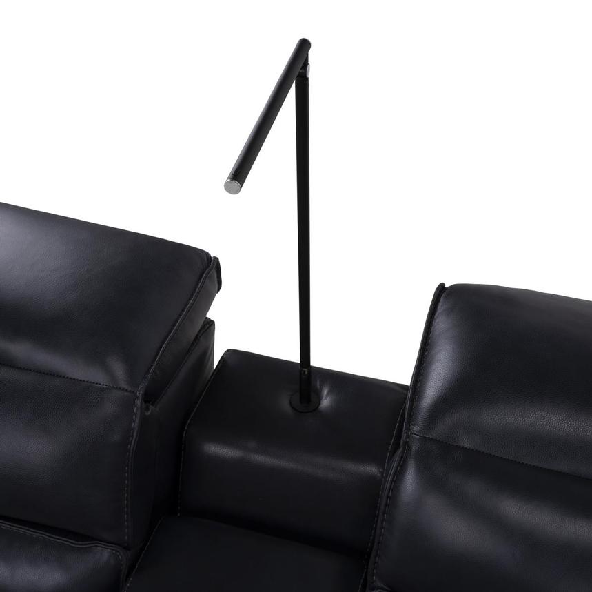 Cosmo II Blueberry Leather Power Reclining Sectional with 6PCS/3PWR alternate image, 6 of 14 images.