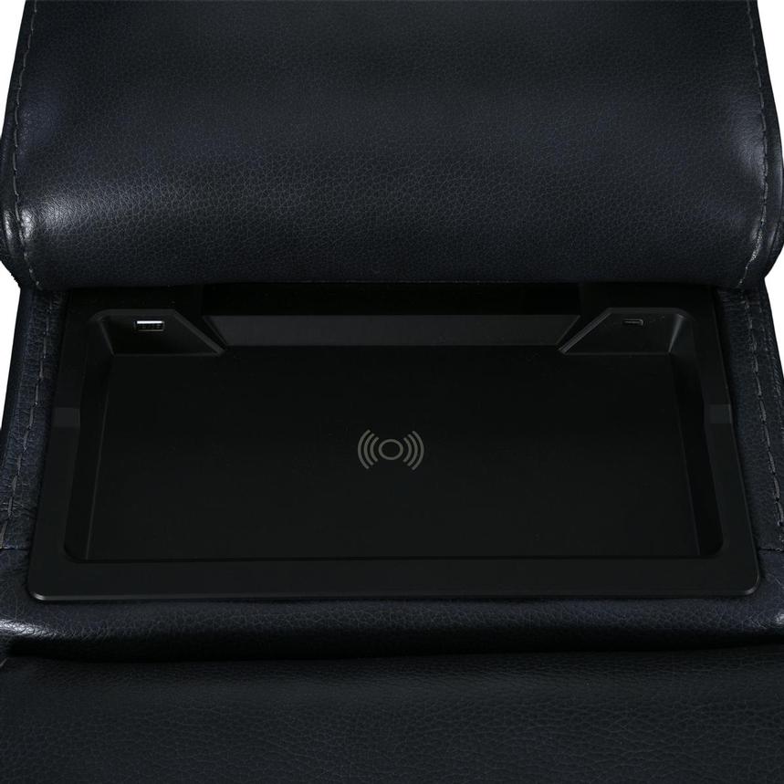 Cosmo II Blueberry Leather Power Reclining Sectional with 7PCS/3PWR  alternate image, 9 of 15 images.