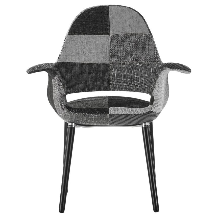 Patchwork Gray Accent Chair  alternate image, 3 of 7 images.