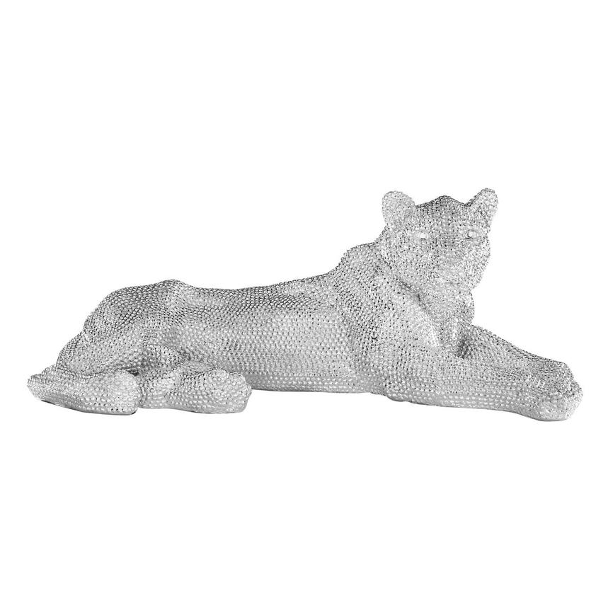 Panther Silver Floor Sculpture  main image, 1 of 8 images.