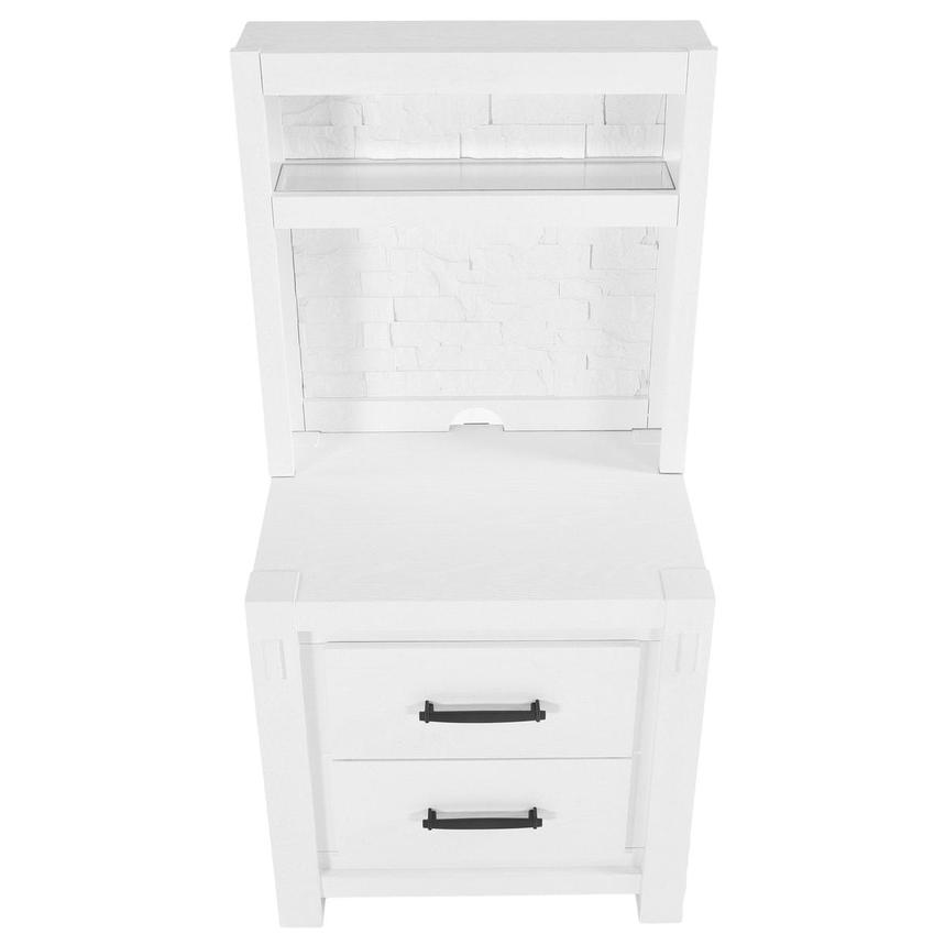 Roca White Nightstand w/Pier Units  alternate image, 6 of 13 images.