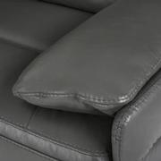 Benz Gray Leather Power Reclining Sectional with 7PCS/3PWR  alternate image, 9 of 14 images.