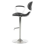 Jaylo Black Adjustable Stool  alternate image, 2 of 9 images.