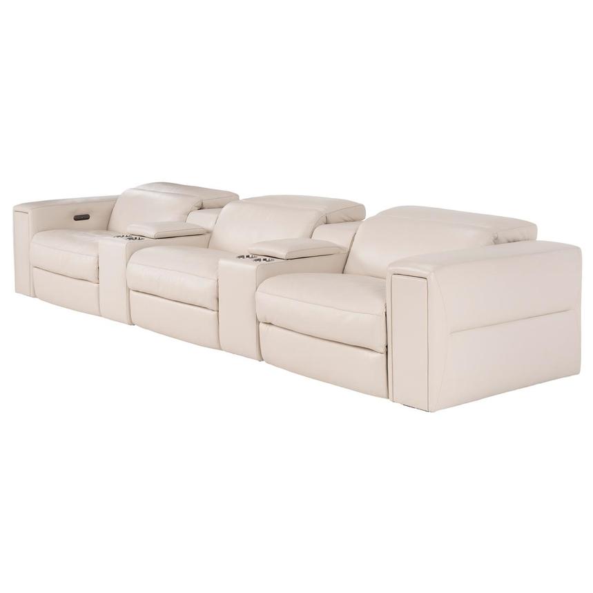 Trevor Home Theater Leather Seating with 5PCS/2PWR  alternate image, 3 of 11 images.