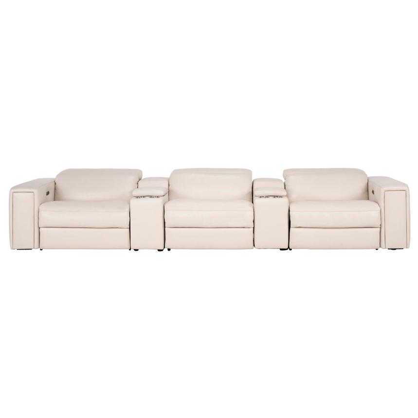 Trevor Home Theater Leather Seating with 5PCS/2PWR main image, 1 of 12 images.