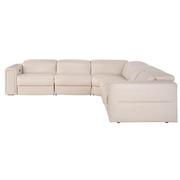 Trevor Leather Corner Sofa with 5PCS/3PWR  alternate image, 4 of 11 images.
