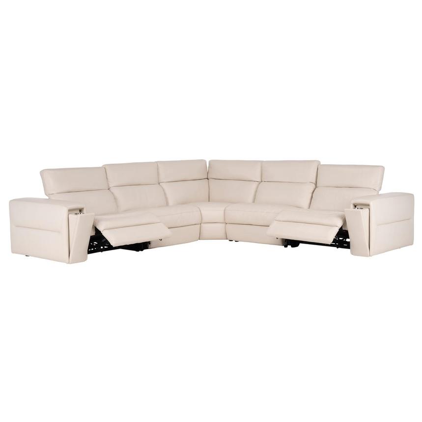 5PCS/2PWR CORNER SOFA Leather Corner Sofa with 5PCS/2PWR alternate image, 3 of 11 images.