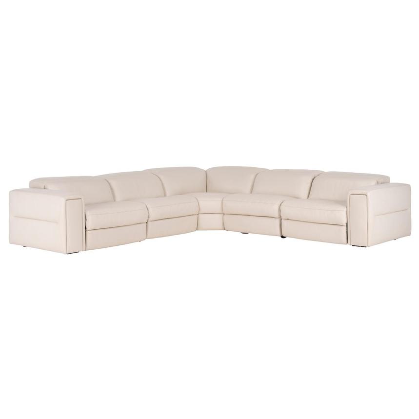 Trevor Leather Corner Sofa with 5PCS/3PWR main image, 1 of 11 images.
