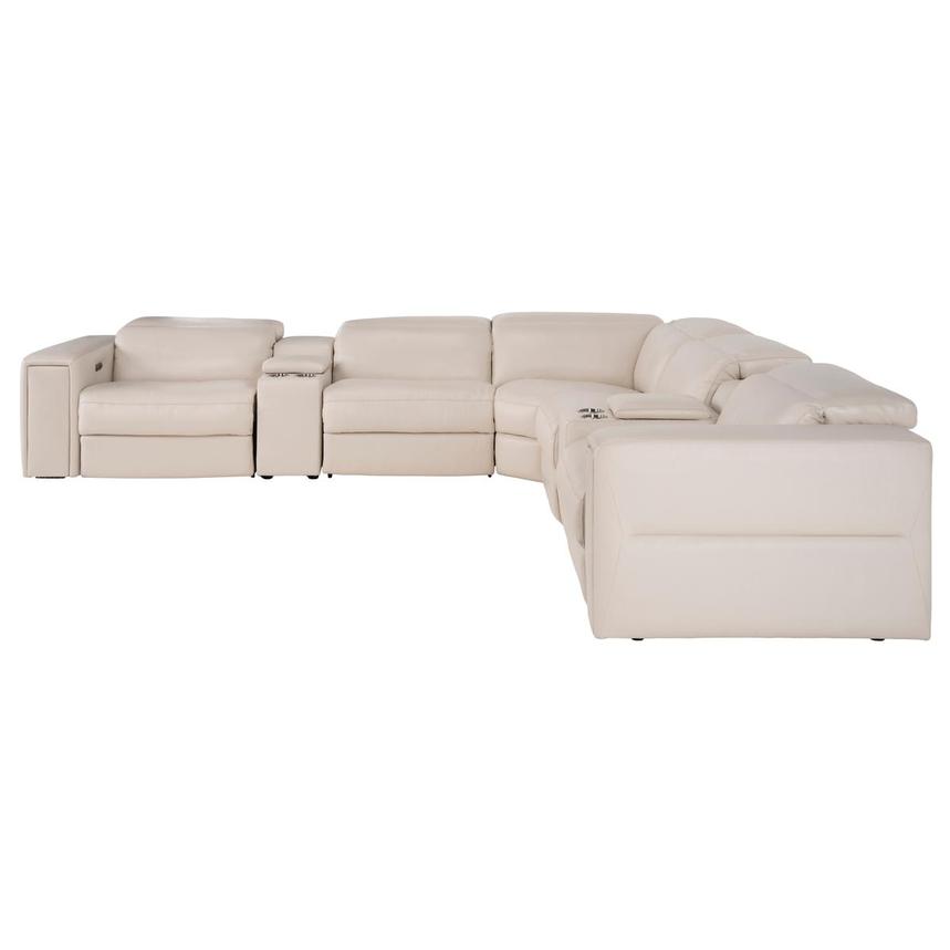 Trevor Leather Corner Sofa with 7PCS/3PWR  alternate image, 5 of 13 images.