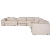 Trevor Leather Corner Sofa with 7PCS/3PWR  alternate image, 5 of 13 images.