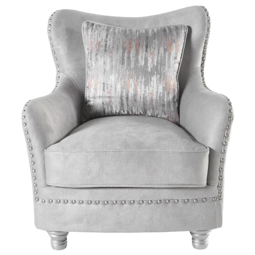 Silvana Silver Accent Chair  alternate image, 4 of 9 images.