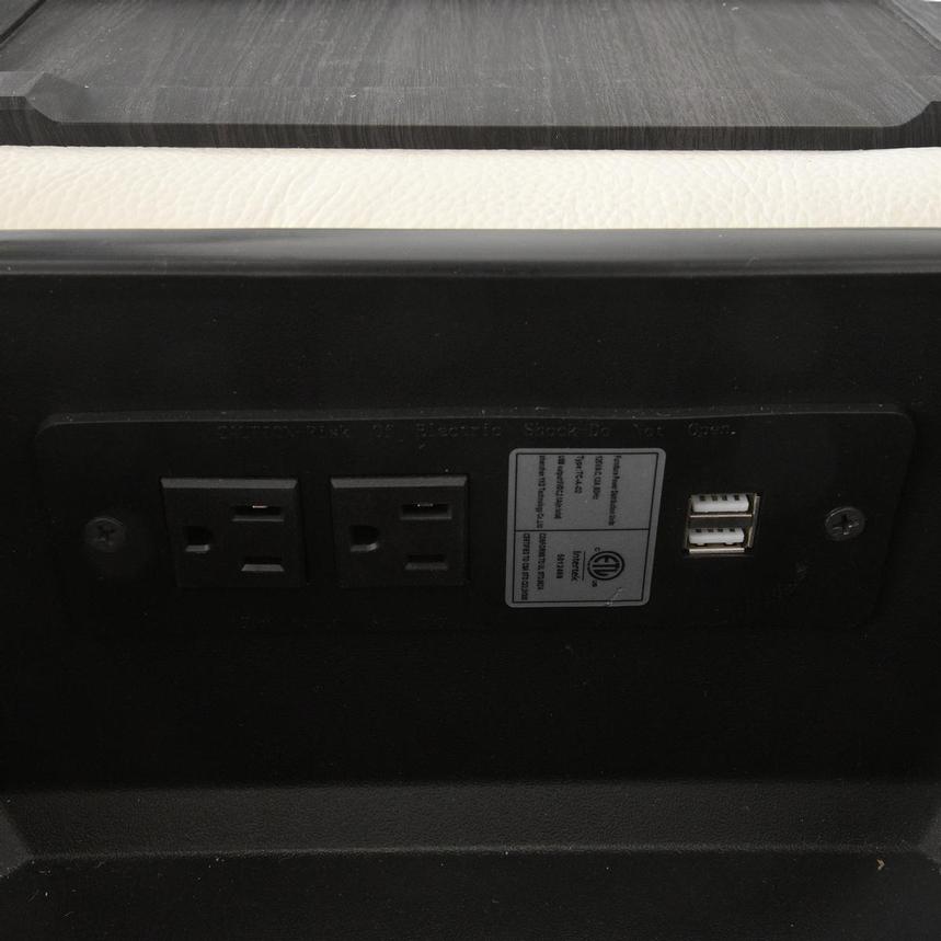 Galak Home Theater Leather Seating with 5PCS/2PWR  alternate image, 5 of 9 images.
