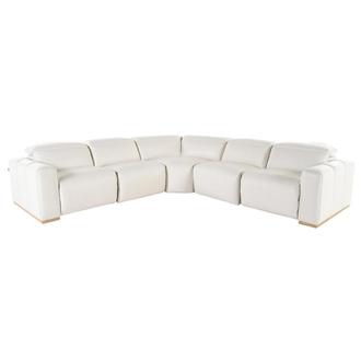 Galak Leather Power Reclining Sectional with 5PCS/2PWR