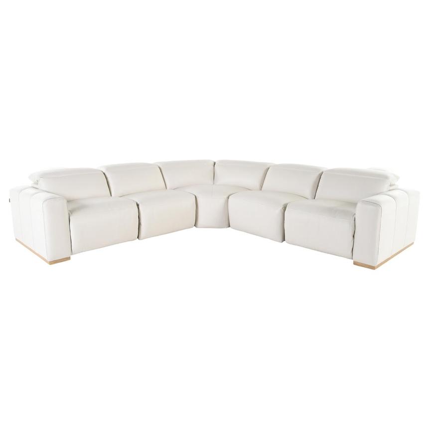 Galak Leather Power Reclining Sectional with 5PCS/3PWR  main image, 1 of 5 images.
