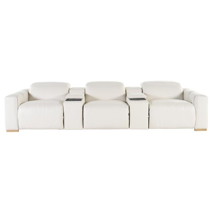 Galak Home Theater Leather Seating with 5PCS/3PWR main image, 1 of 9 images.