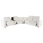 Galak Leather Power Reclining Sectional with 6PCS/3PWR  alternate image, 2 of 9 images.