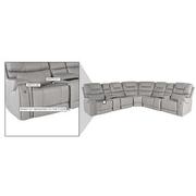 Capriccio Gray Power Reclining Sectional with 7PCS/3PWR  alternate image, 14 of 14 images.
