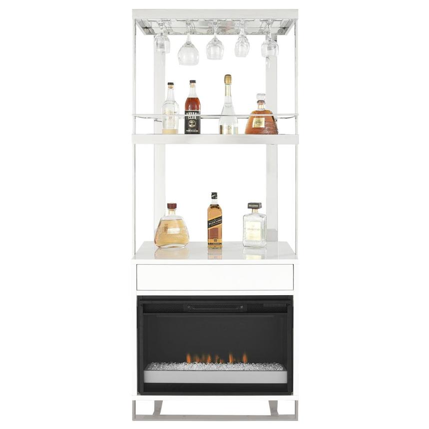 Calypso Bar Cabinet w/Electric Fireplace  main image, 1 of 5 images.