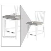 Janelle White Counter Stool  alternate image, 5 of 5 images.