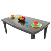 Luxor Brown Rectangular Dining Table  alternate image, 4 of 6 images.