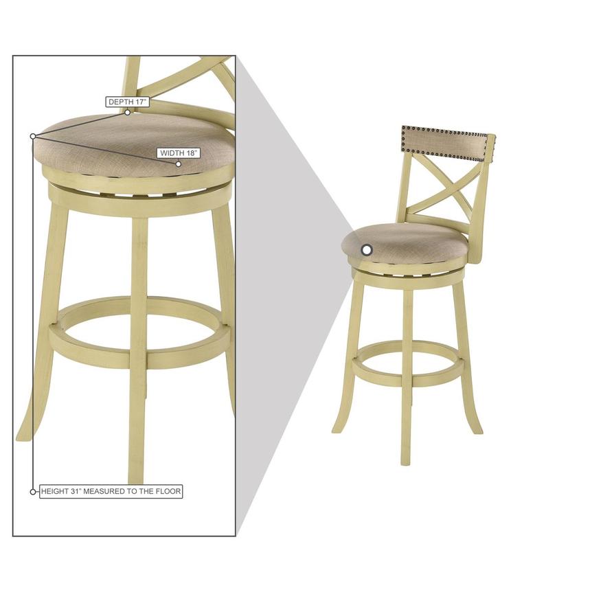 Southern Chic Swivel Bar Stool El Dorado Furniture