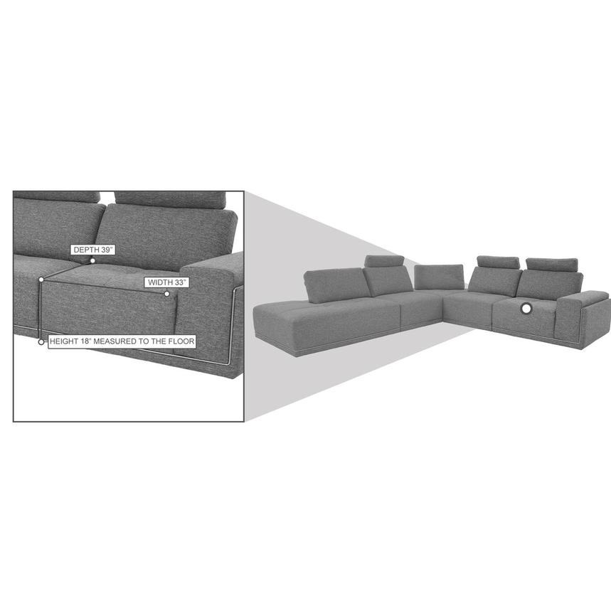 Satellite Sectional Sofa w/Left Chaise  alternate image, 5 of 6 images.