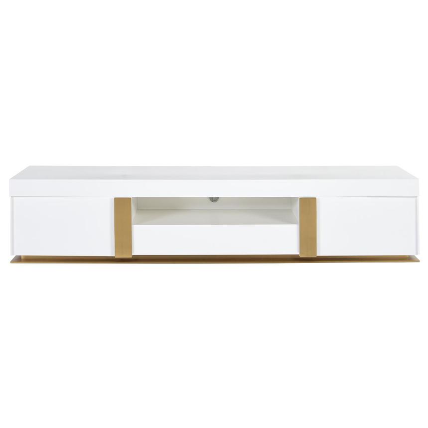 Grand Night White/Gold Gloss TV Stand main image, 1 of 6 images.