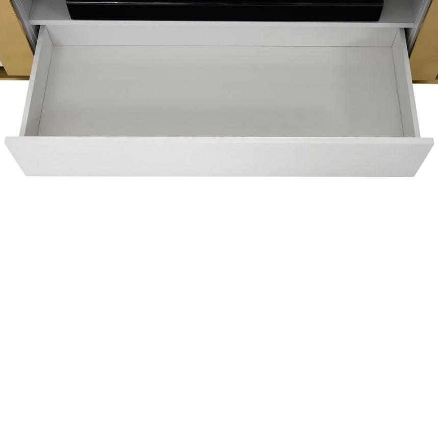 Grand Night White/Gold Gloss TV Stand alternate image, 6 of 6 images.