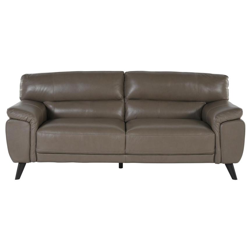 Franco Taupe Leather Sofa  main image, 1 of 4 images.