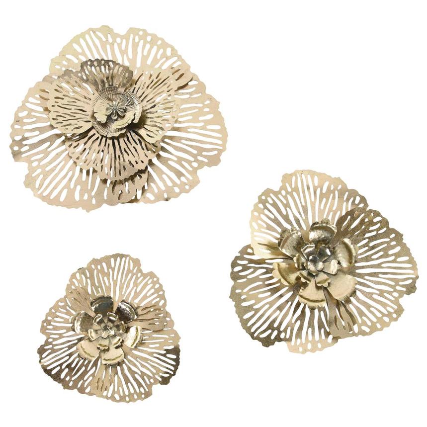 Flowers Set of 3 Wall Art El Dorado Furniture