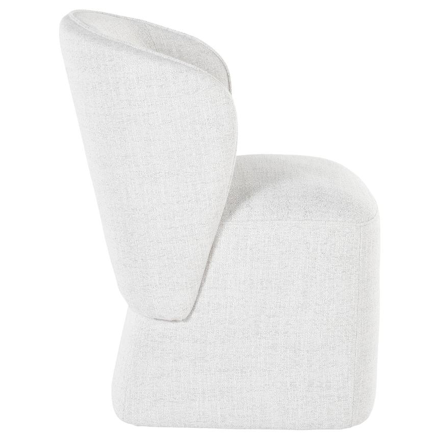 Lottie Ivory Side Chair w/Casters  alternate image, 5 of 8 images.