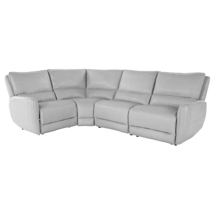 Georgia Leather Power Reclining Sectional with 4PCS/2PWR  main image, 1 of 4 images.