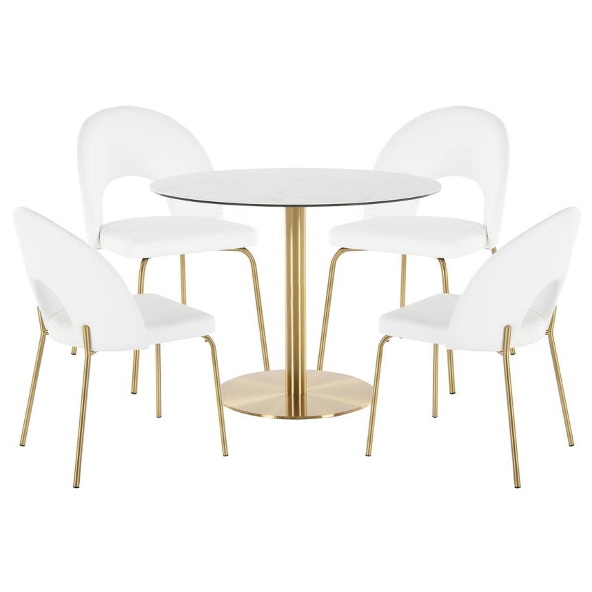 Paloma Gold 5-Piece Dining Set  main image, 1 of 8 images.