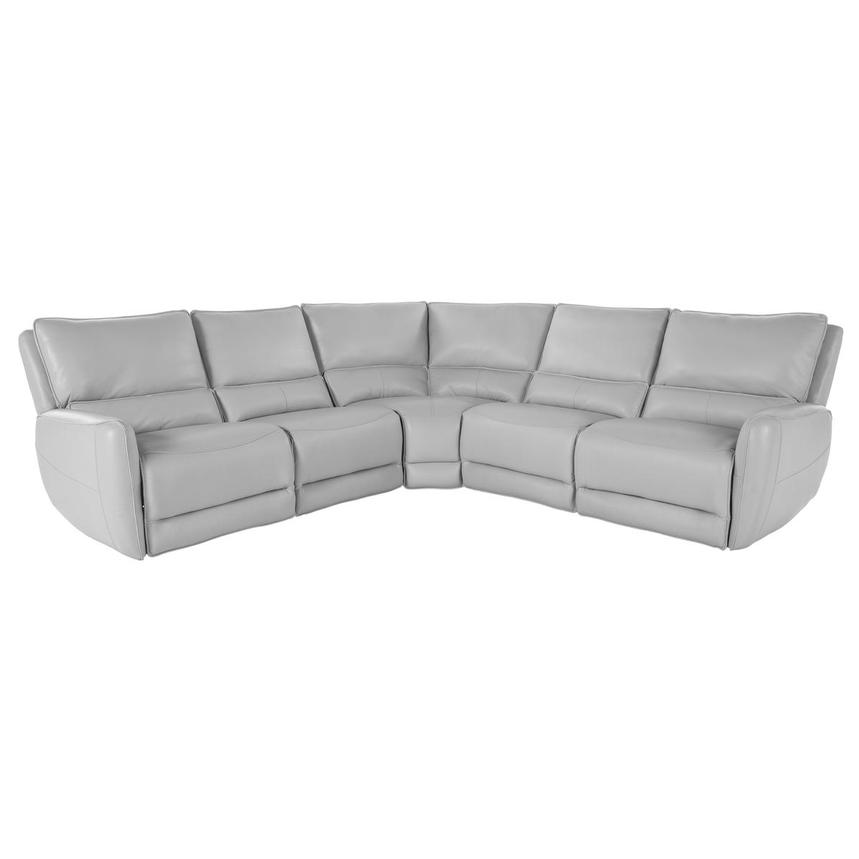 Georgia Leather Power Reclining Sectional with 5PCS/3PWR  main image, 1 of 4 images.