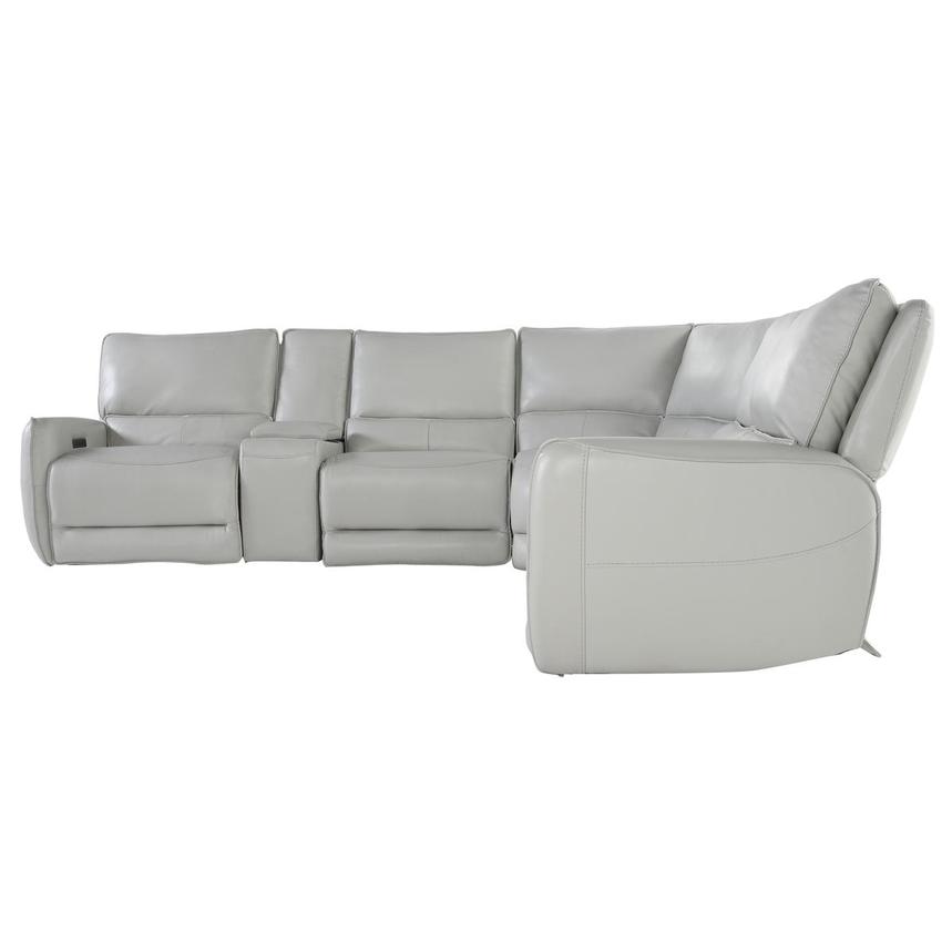 Georgia Leather Power Reclining Sectional with 6PCS/2PWR alternate image, 3 of 5 images.