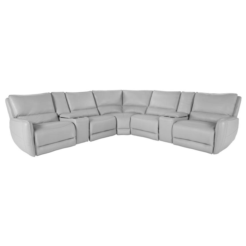 Georgia Leather Power Reclining Sectional with 7PCS/3PWR  main image, 1 of 6 images.