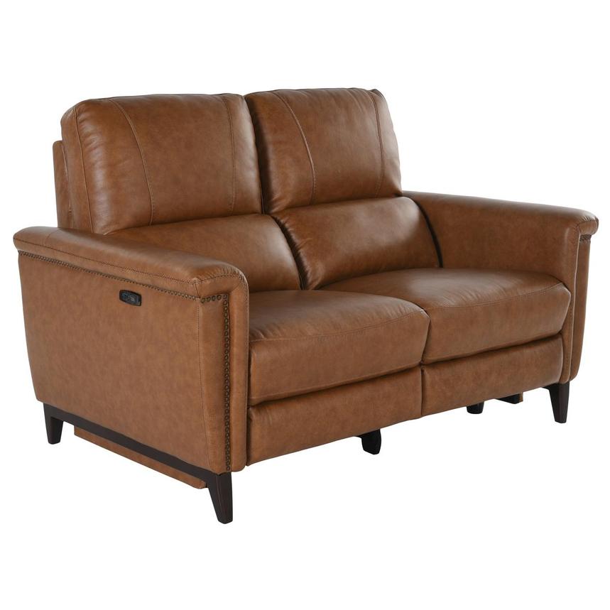 Lawrence Leather Power Reclining Loveseat  alternate image, 2 of 6 images.