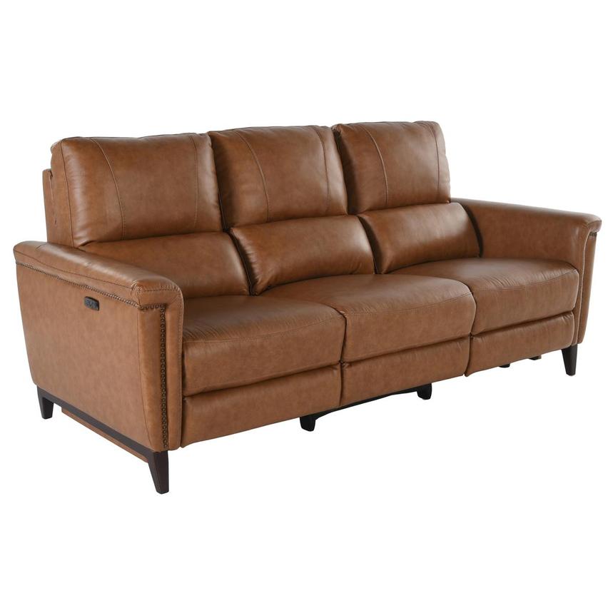Lawrence Leather Power Reclining Sofa  alternate image, 2 of 5 images.