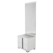 Tivo White Left Nightstand w/Mirror  alternate image, 2 of 4 images.