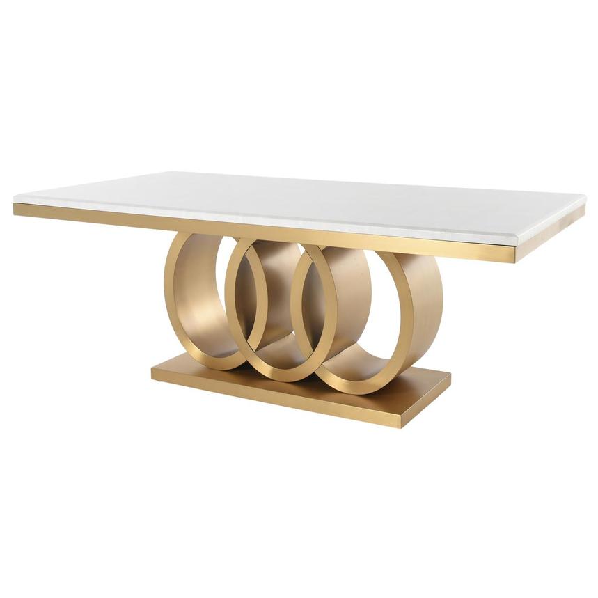 Lillian Gold Rectangular Dining Table  main image, 1 of 3 images.