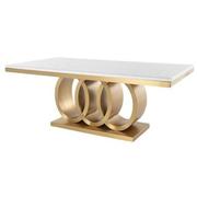 Lillian Gold Rectangular Dining Table  main image, 1 of 3 images.