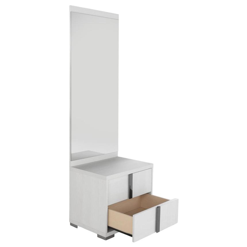 Tivo White Right Nightstand w/Mirror alternate image, 3 of 4 images.