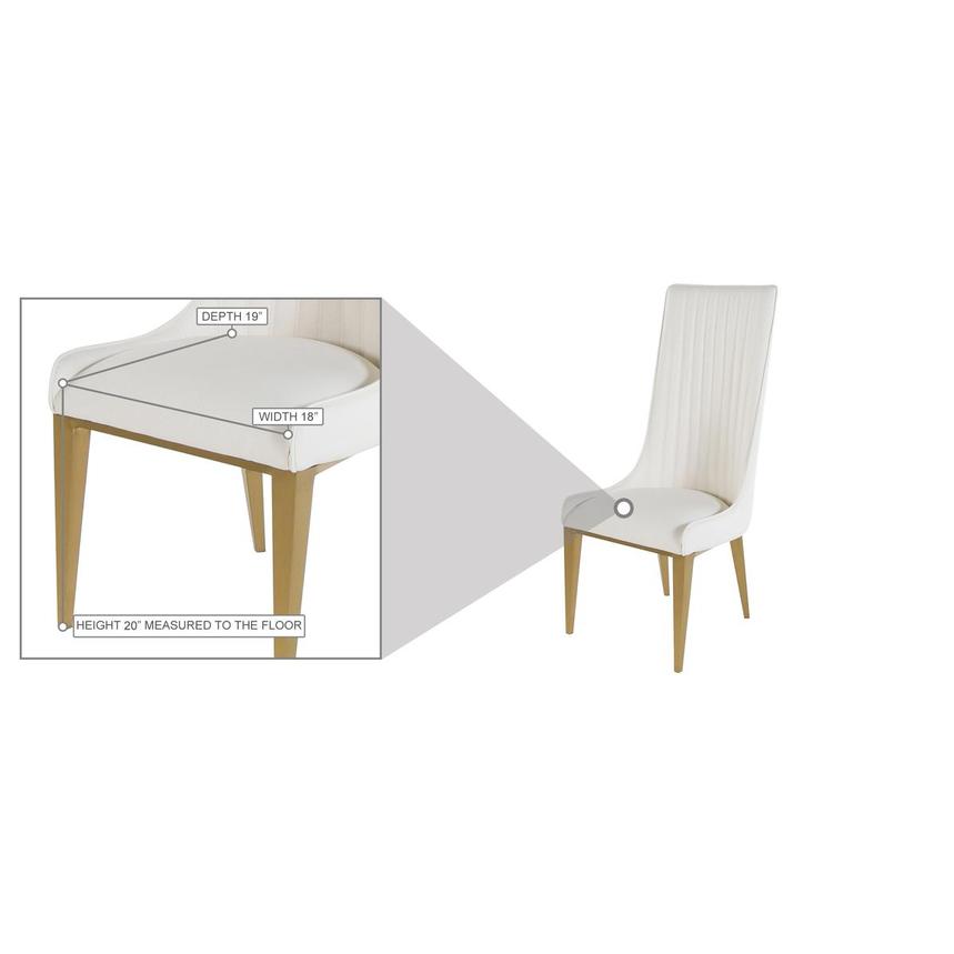 Lillian Gold Side Chair alternate image, 6 of 6 images.