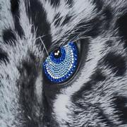 Blue Leopard Acrylic Wall Art  alternate image, 3 of 3 images.